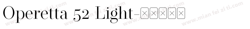 Operetta 52 Light字体转换